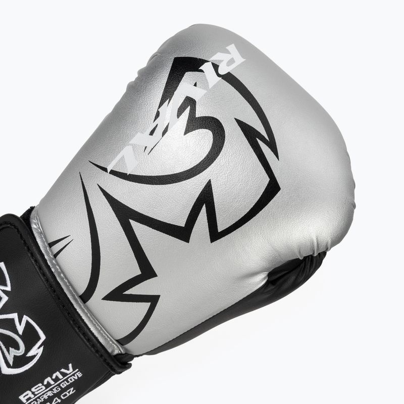 Rękawice bokserskie Rival RS11V Evolution silver 5