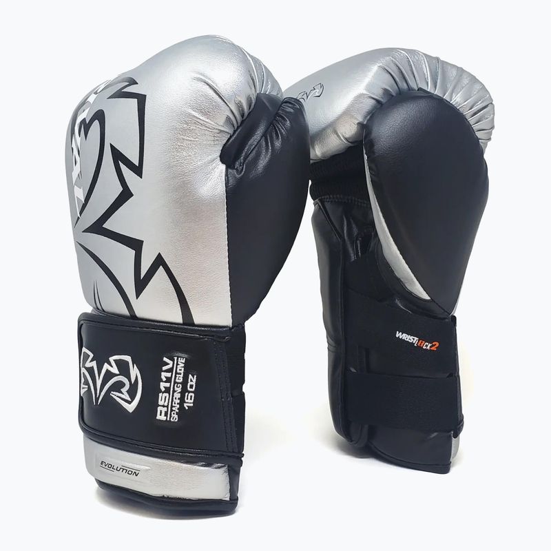 Rękawice bokserskie Rival RS11V Evolution silver 2