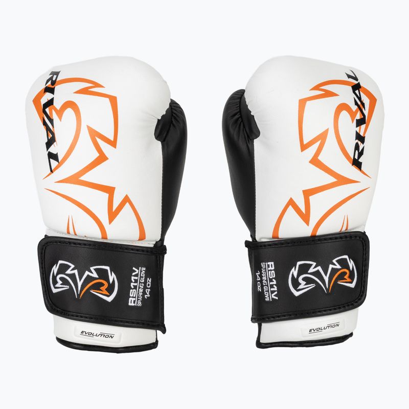 Rękawice bokserskie Rival RS11V Evolution white 2