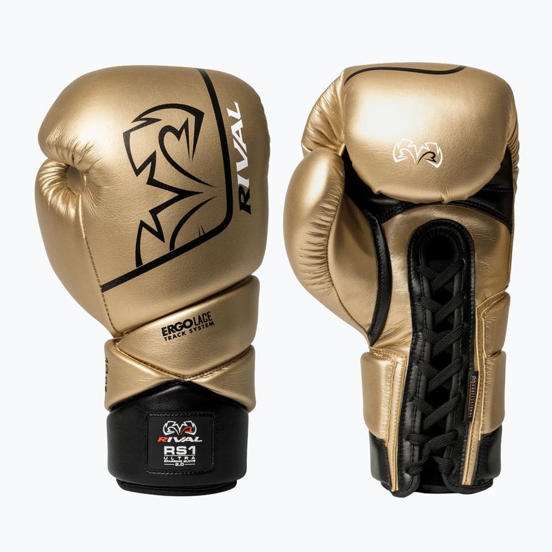 Rękawice bokserskie Rival RS1 Ultra Sparring 2.0 gold