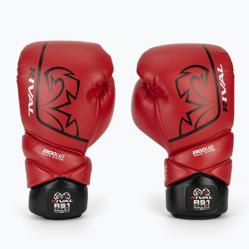 Rękawice bokserskie Rival RS1 Ultra Sparring 2.0 red 2
