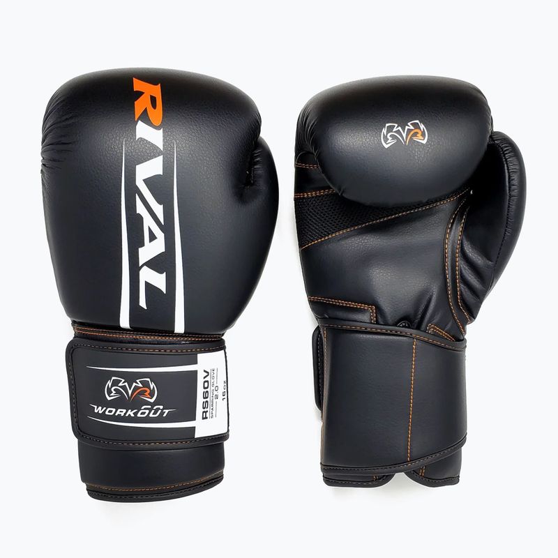 Rękawice bokserskie Rival RS60V Workout Sparring Gloves 2.0 black