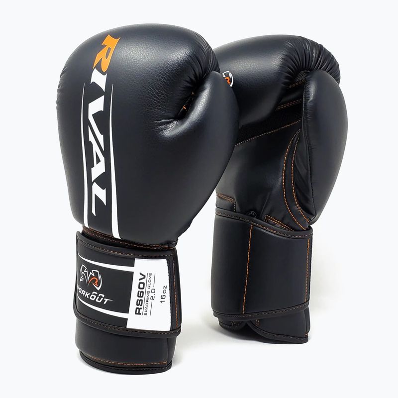 Rękawice bokserskie Rival RS60V Workout Sparring Gloves 2.0 black 2