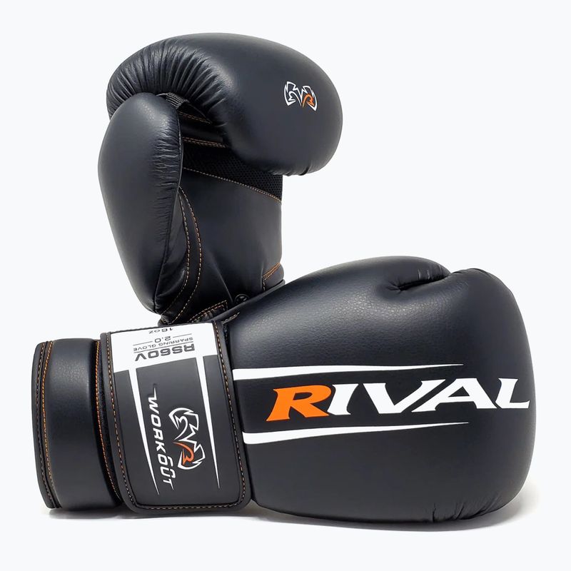 Rękawice bokserskie Rival RS60V Workout Sparring Gloves 2.0 black 3