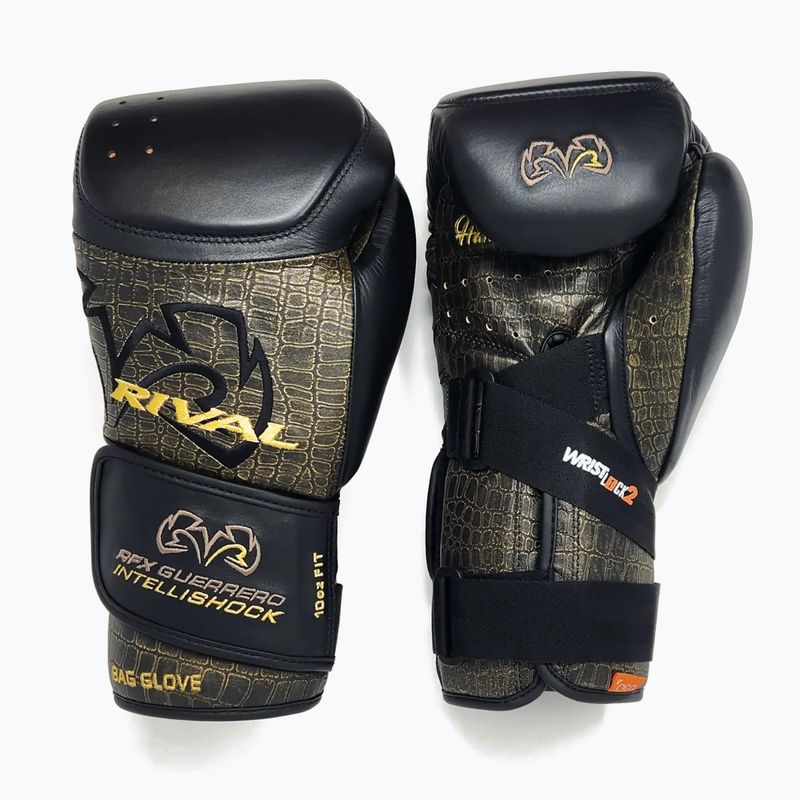 Rękawice bokserskie Rival RFX-Guerrero Intelli-Shock Bag Croc Skin Edition black/black