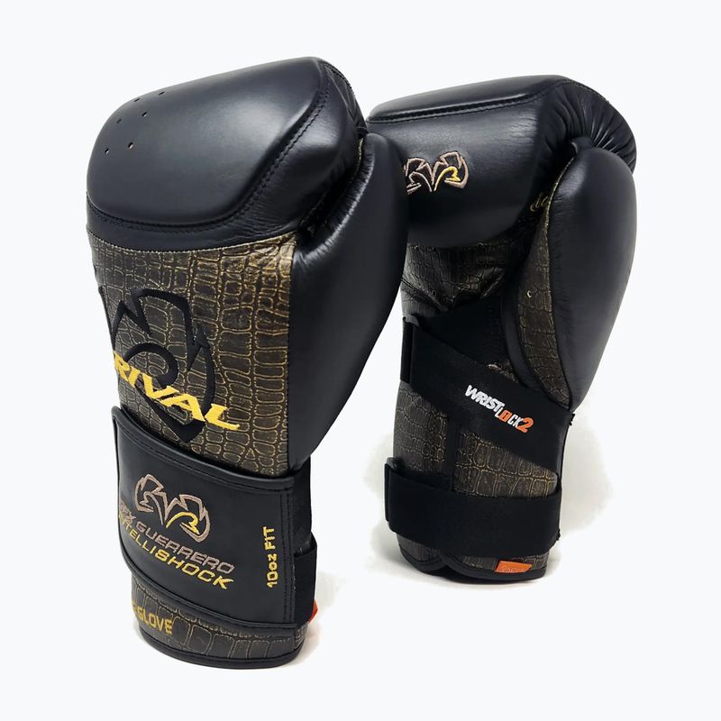 Rękawice bokserskie Rival RFX-Guerrero Intelli-Shock Bag Croc Skin Edition black/black 2
