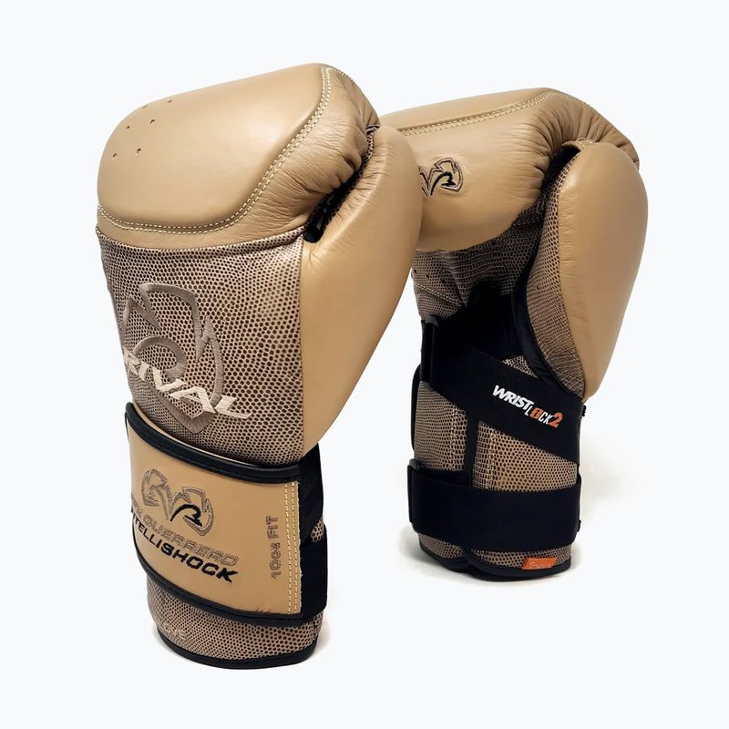 Rękawice bokserskie Rival RFX-Guerrero Intelli-Shock Bag Snake Skin Edition beige 2