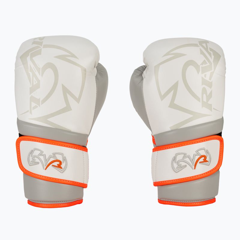 Rękawice bokserskie Rival Impulse Sparring Gloves Gants white/orange 2