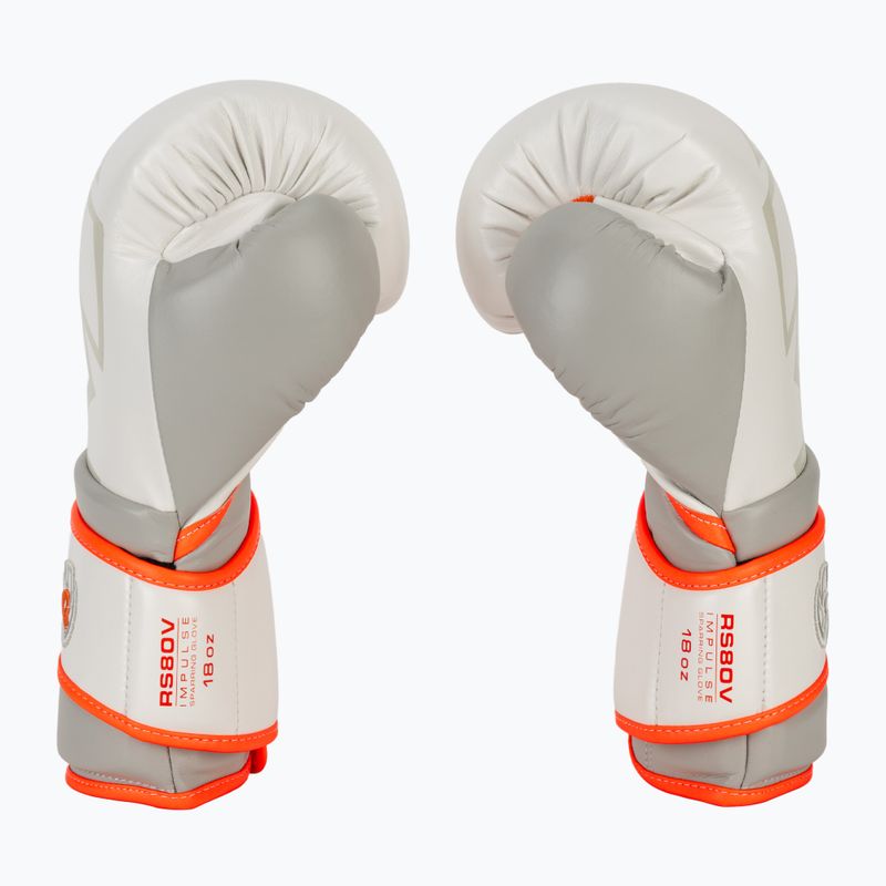 Rękawice bokserskie Rival Impulse Sparring Gloves Gants white/orange 4