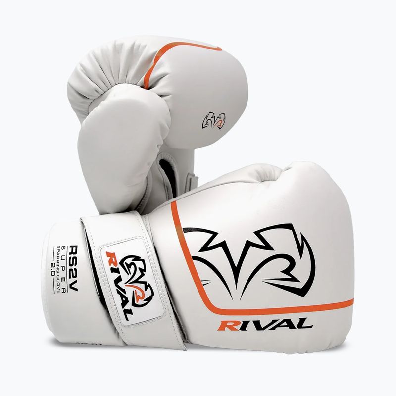 Rękawice bokserskie Rival Super Sparring 2.0 white 2