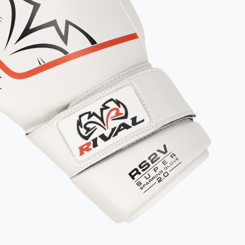 Rękawice bokserskie Rival Super Sparring 2.0 white 6