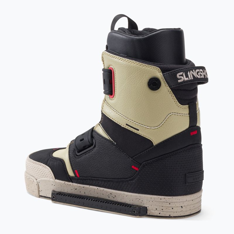 Wiązania do wakeboardu Slingshot RAD czarne/żółte/beżowe 3