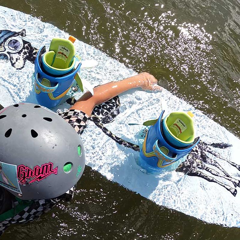 Deska wakeboardowa dziecięca Slingshot Super Grom niebieska/czarna/żółta 7