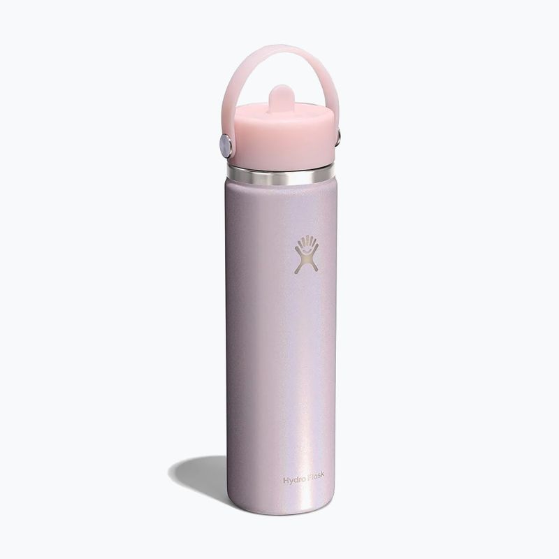 Butelka termiczna Hydro Flask Wide Mouth with Flex Straw Cap 710 ml glimmer pink 2