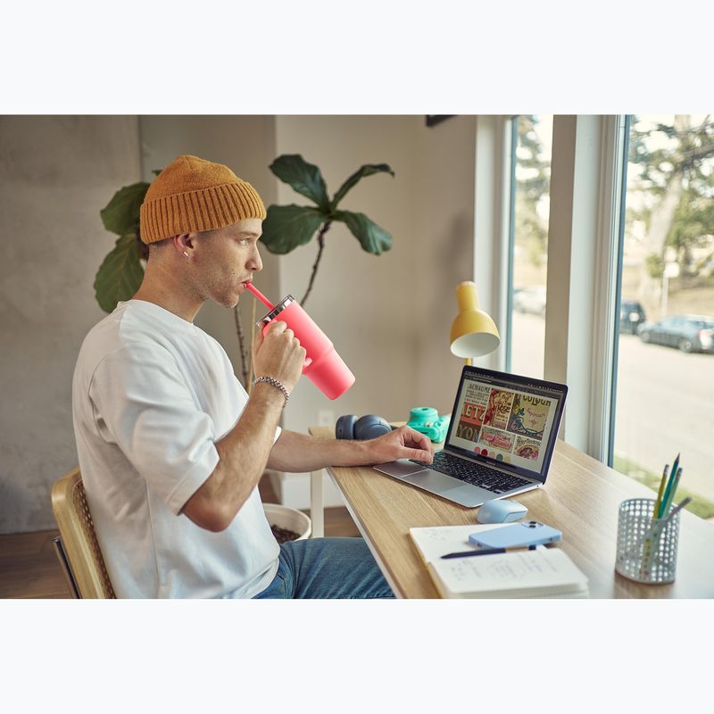 Kubek Hydro Flask Travel Tumbler Clear Lid 710 ml popstar pink 8