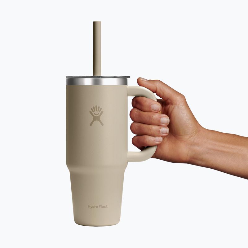 Kubek Hydro Flask Travel Tumbler Clear Lid 710 ml oat 5