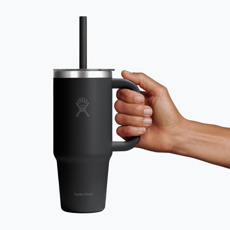 Kubek Hydro Flask Travel Tumbler Clear Lid 710 ml black 5