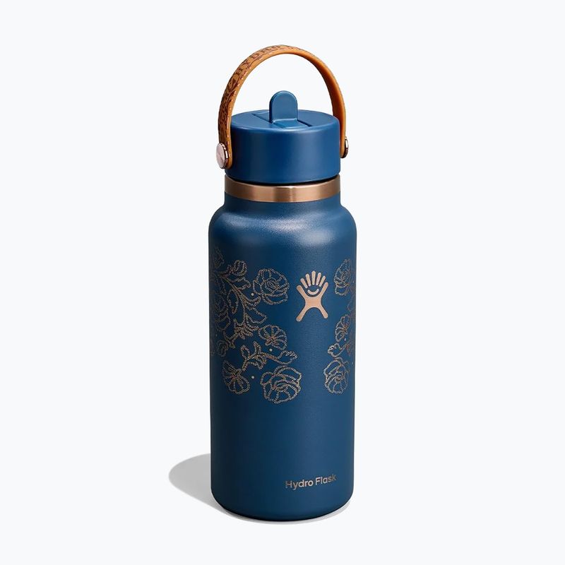 Butelka termiczna Hydro Flask Wide Mouth with Flex Straw Cap 946 ml western dark blue 2