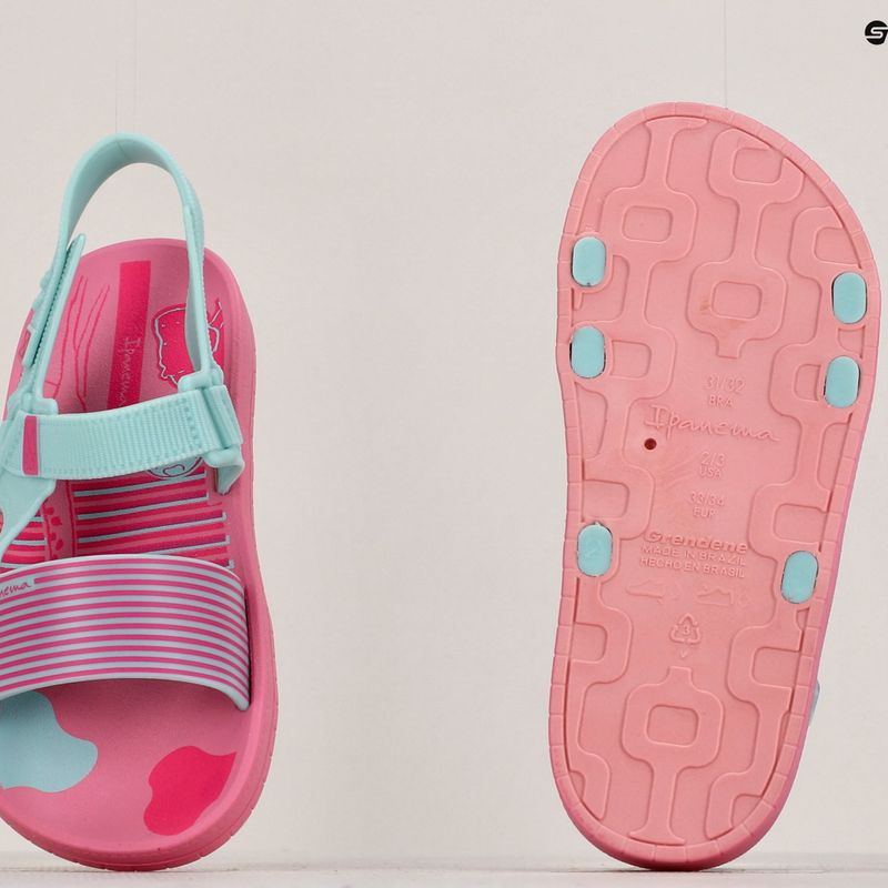 Sandały dziecięce Ipanema Recreio Papete Kids pink/green 13