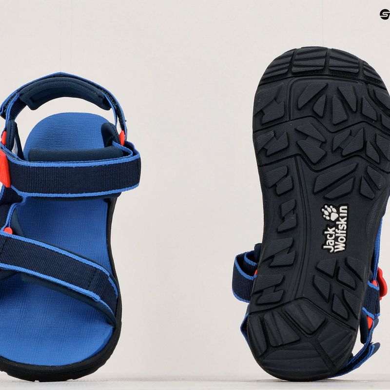 Sandały dziecięce Jack Wolfskin Seven Seas 3 blue/red 16