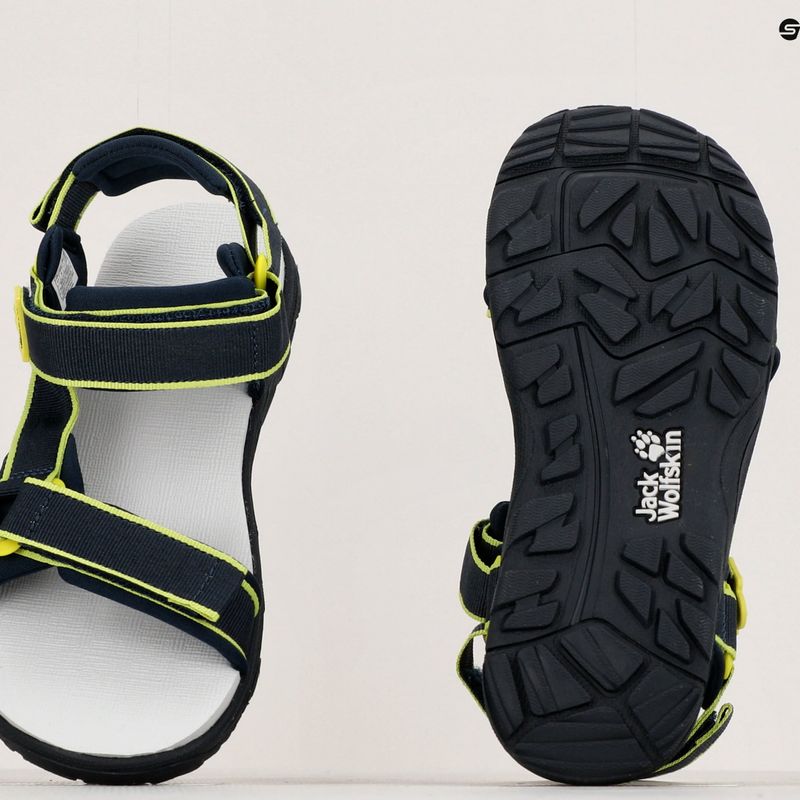 Sandały dziecięce Jack Wolfskin Seven Seas 3 blue/lime 9