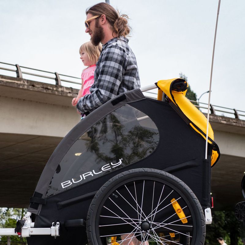 Przyczepka rowerowa Burley Bee Double yellow 13