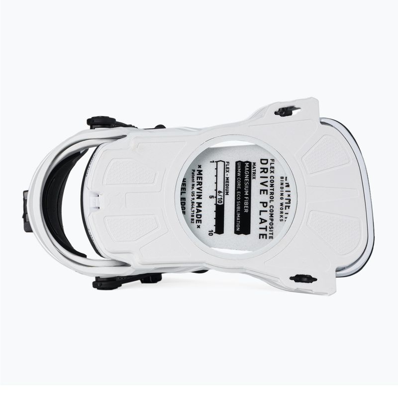 Wiązania snowboardowe Bent Metal Axtion white 3