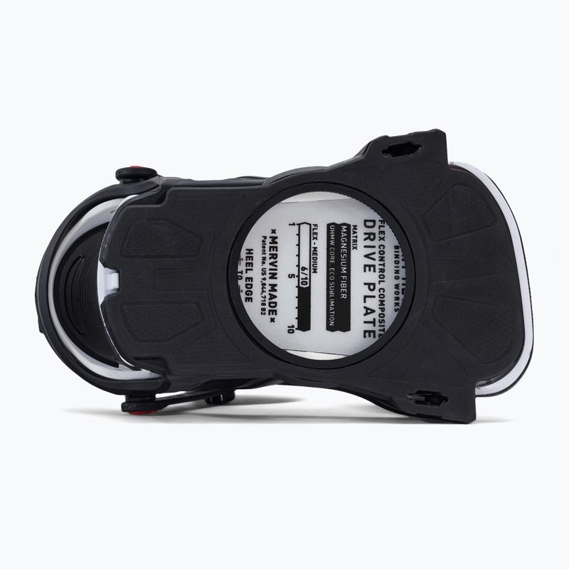 Wiązania snowboardowe Bent Metal Axtion black/white 3