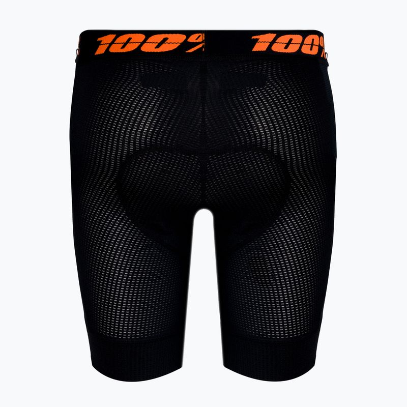 Bokserki rowerowe z wkładką męskie 100% Crux Liner 2022 black 2
