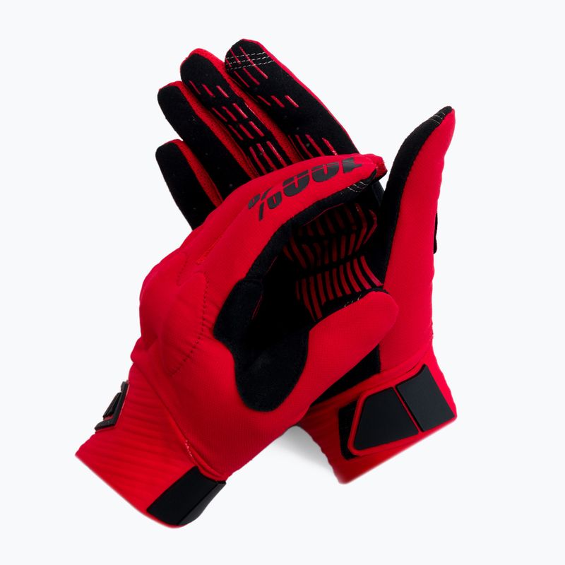 Rękawiczki rowerowe 100% Cognito red/black