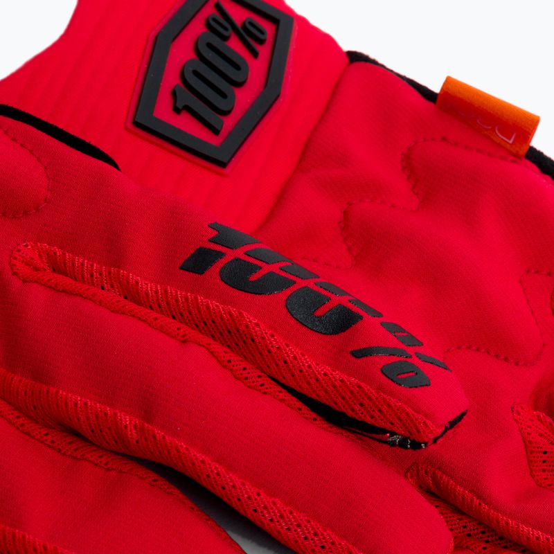 Rękawiczki rowerowe 100% Cognito red/black 4
