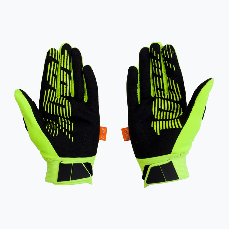 Rękawiczki rowerowe 100% Cognito yellow/black 2