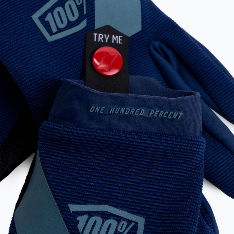 Rękawiczki rowerowe 100% Ridecamp navy 4