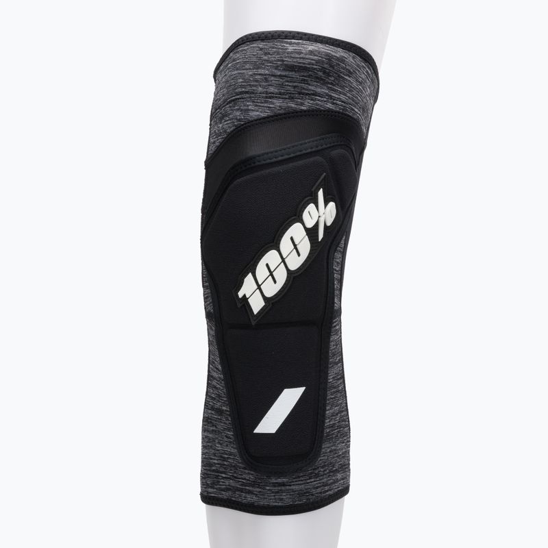 Ochraniacze rowerowe na kolana 100% Ridecamp Knee Guard grey heather/black 2