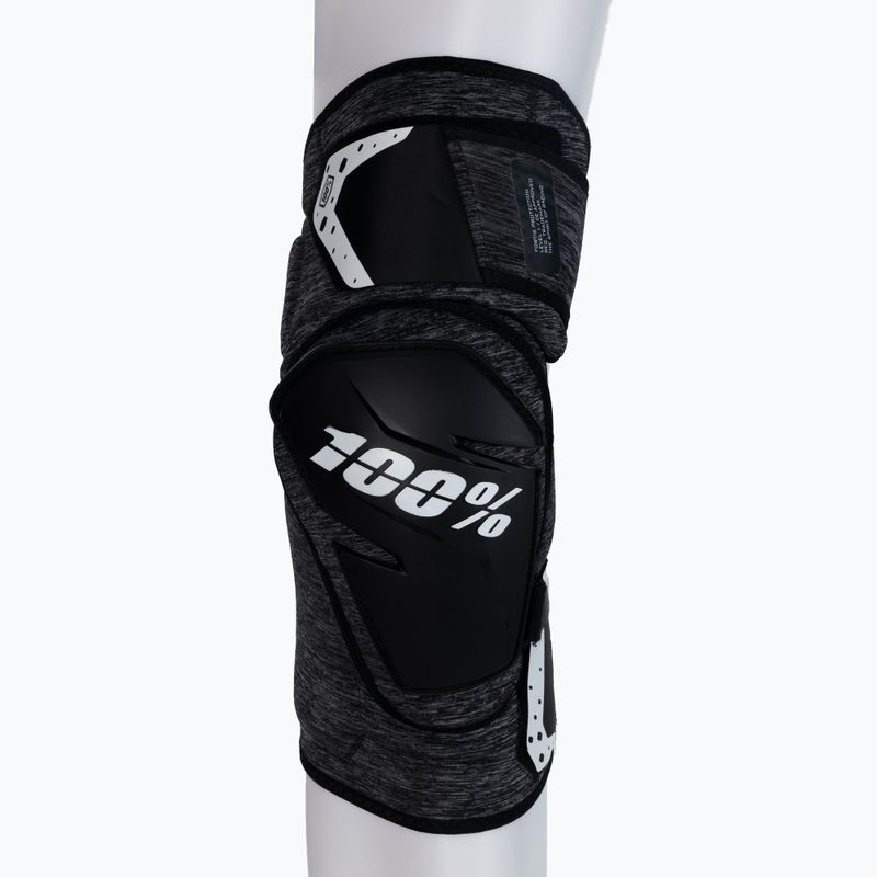 Ochraniacze rowerowe na kolana 100% Fortis Knee Guard grey heather/black 4