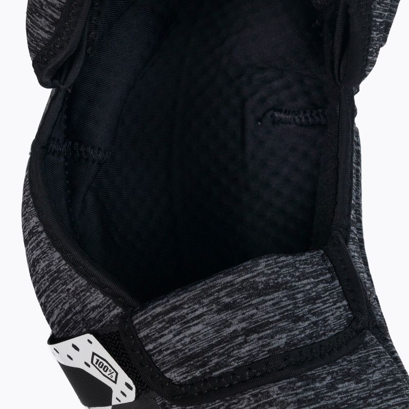 Ochraniacze rowerowe na kolana 100% Fortis Knee Guard grey heather/black 6