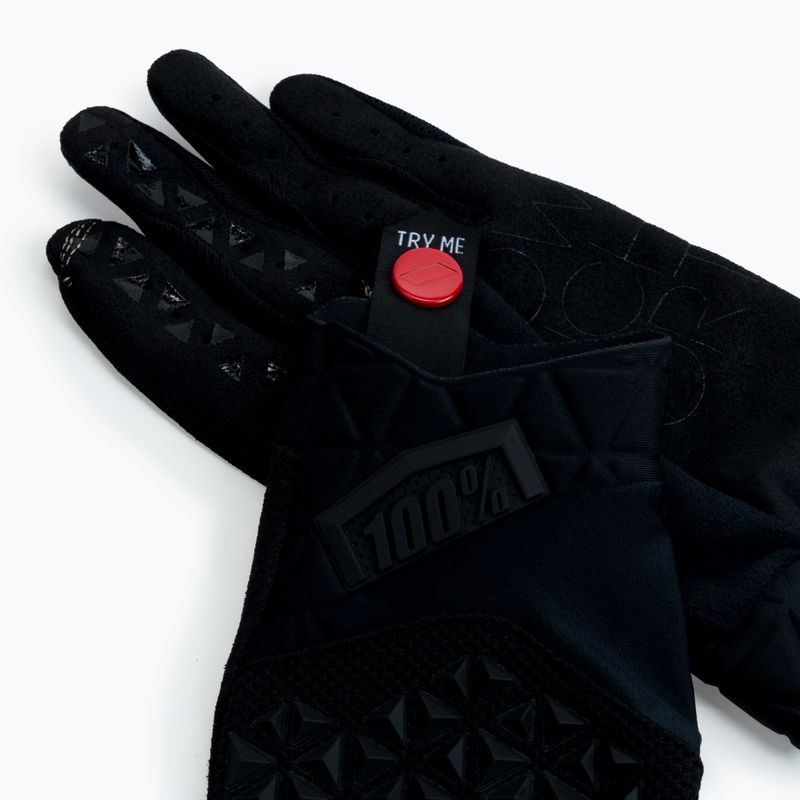 Rękawiczki rowerowe 100% Geomatic black 4