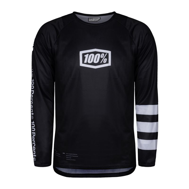 Longsleeve rowerowy męski 100% R-Core 2022 black/white