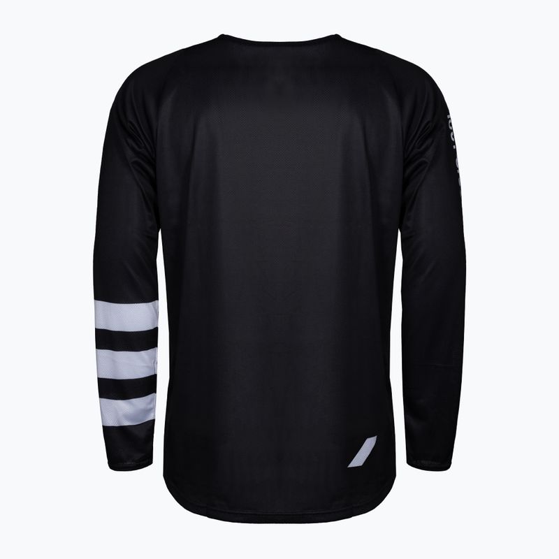 Longsleeve rowerowy męski 100% R-Core 2022 black/white 2