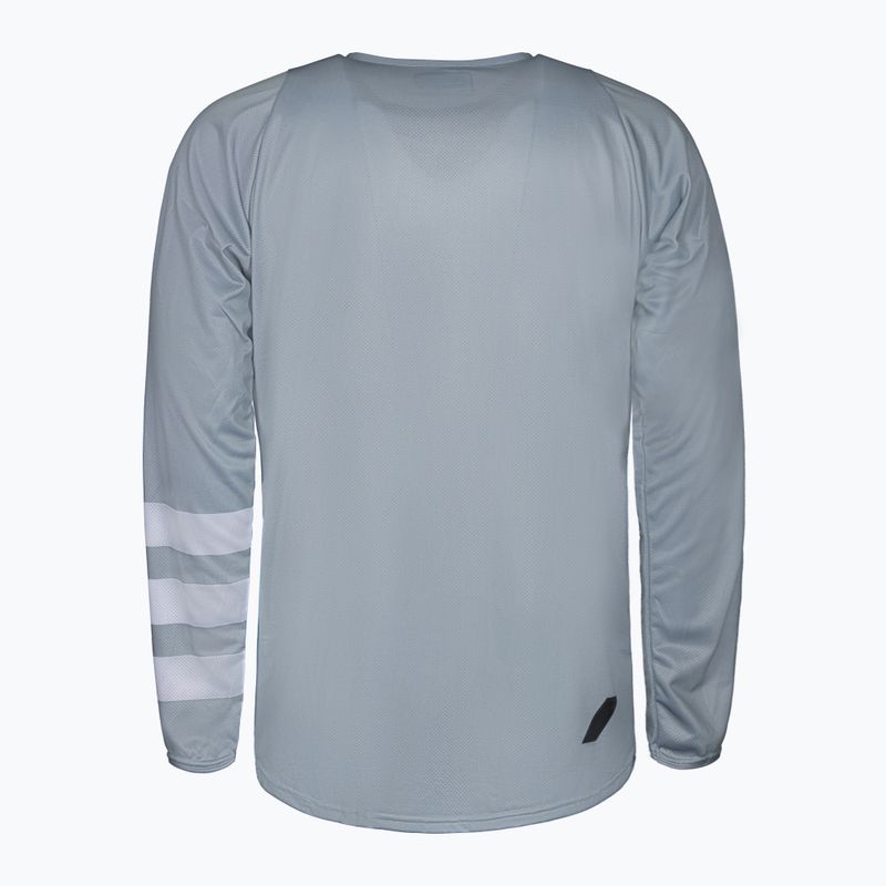 Longsleeve rowerowy męski 100% R-Core vapor/white 2