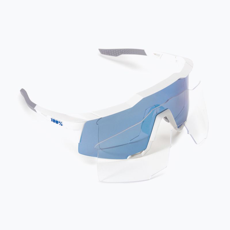 Okulary przeciwsłoneczne 100% Speedcraft matte white/hiper blue 6