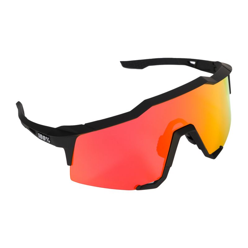 Okulary przeciwsłoneczne 100% Speedcraft soft tact black/hiper red