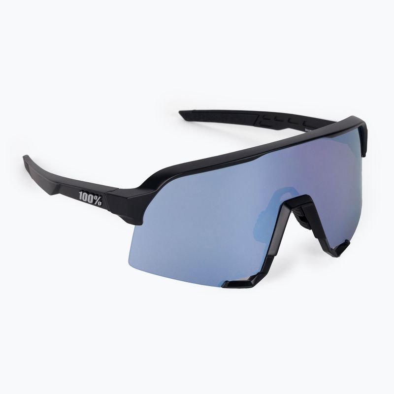 Okulary przeciwsłoneczne 100% S3 matte black/hiper blue