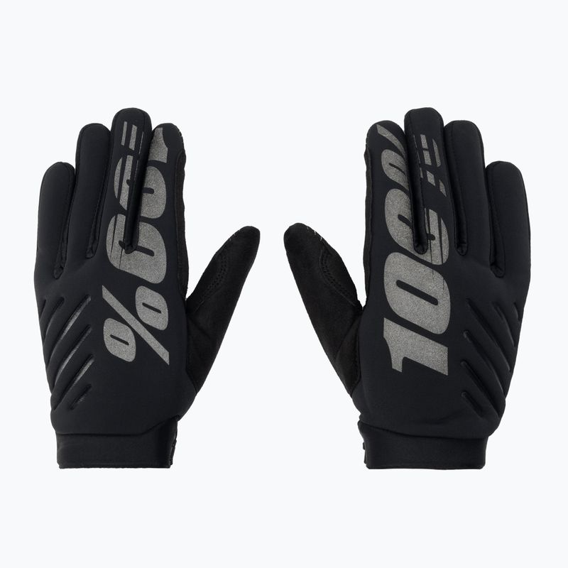 Rękawiczki rowerowe 100% Brisker black 3
