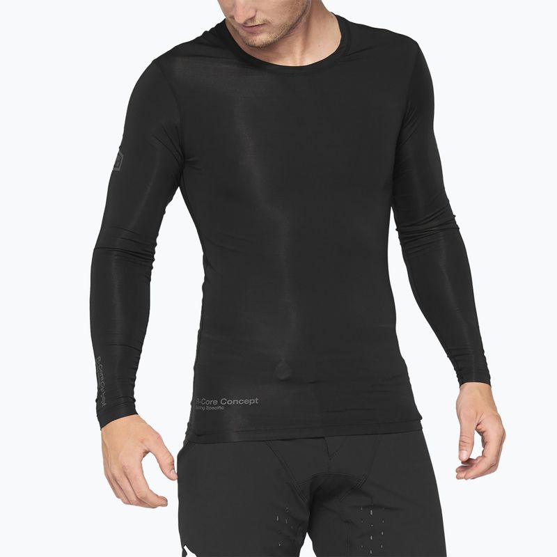 Longsleeve rowerowy męski 100% R-Core Concept black