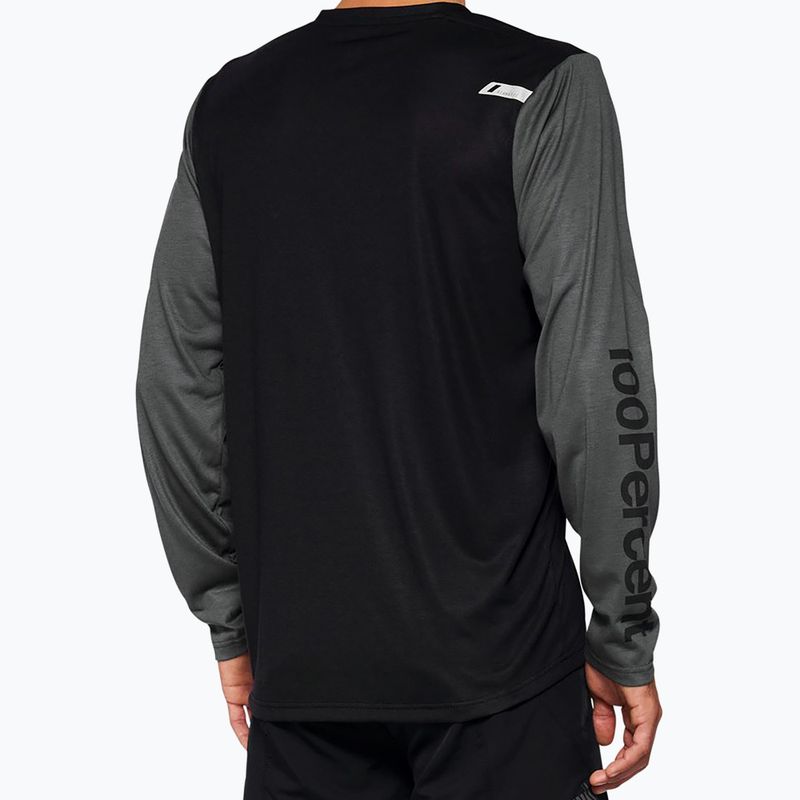 Longsleeve rowerowy męski 100% Airmatic black 2