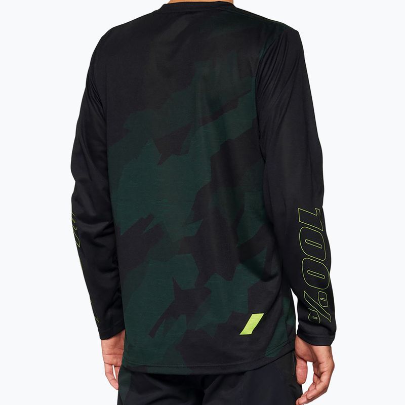 Longsleeve rowerowy męski 100% Airmatic LE black camo 2