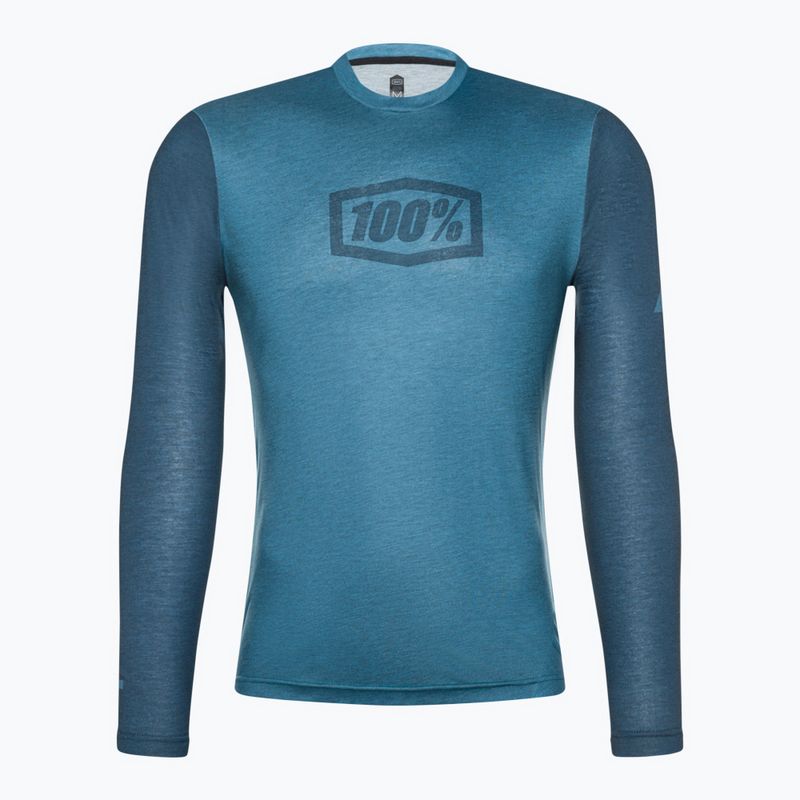 Longsleeve rowerowy męski 100% Airmatic slate blue 3