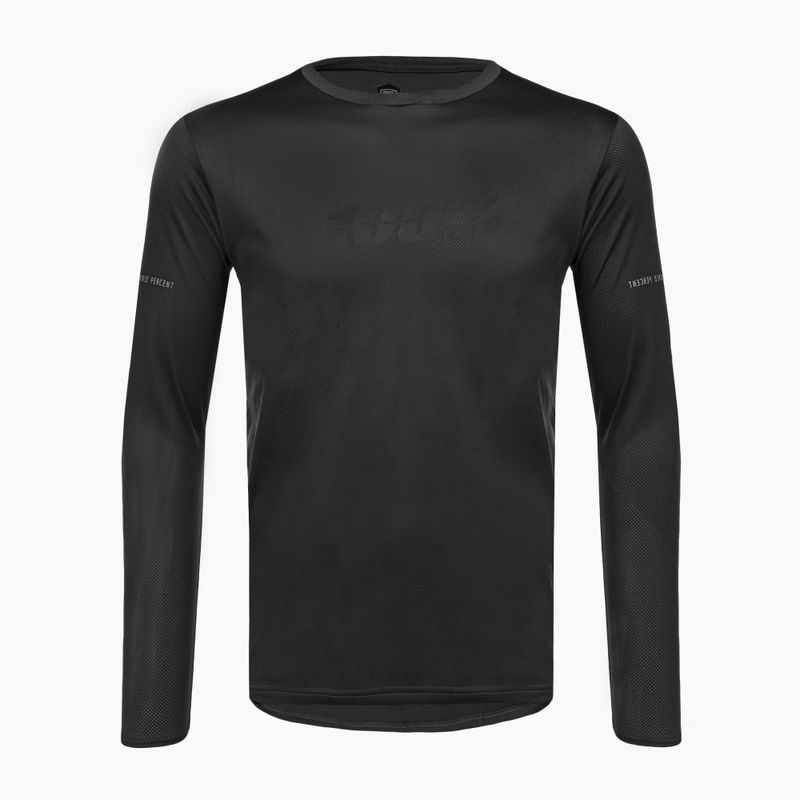 Longsleeve rowerowy męski 100% Ridecamp black/charcoral 3