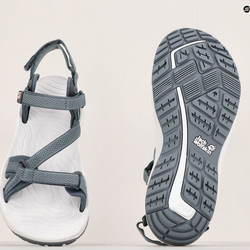 Sandały damskie Jack Wolfskin Lakewood Ride bluish grey/rose 9